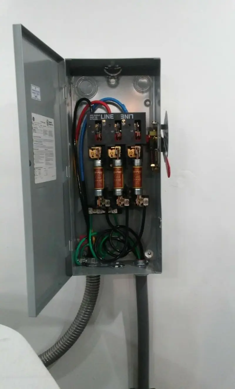 Three-phase disconnect switch installed for Electrical Wiring & Rewiring in Birch Bay